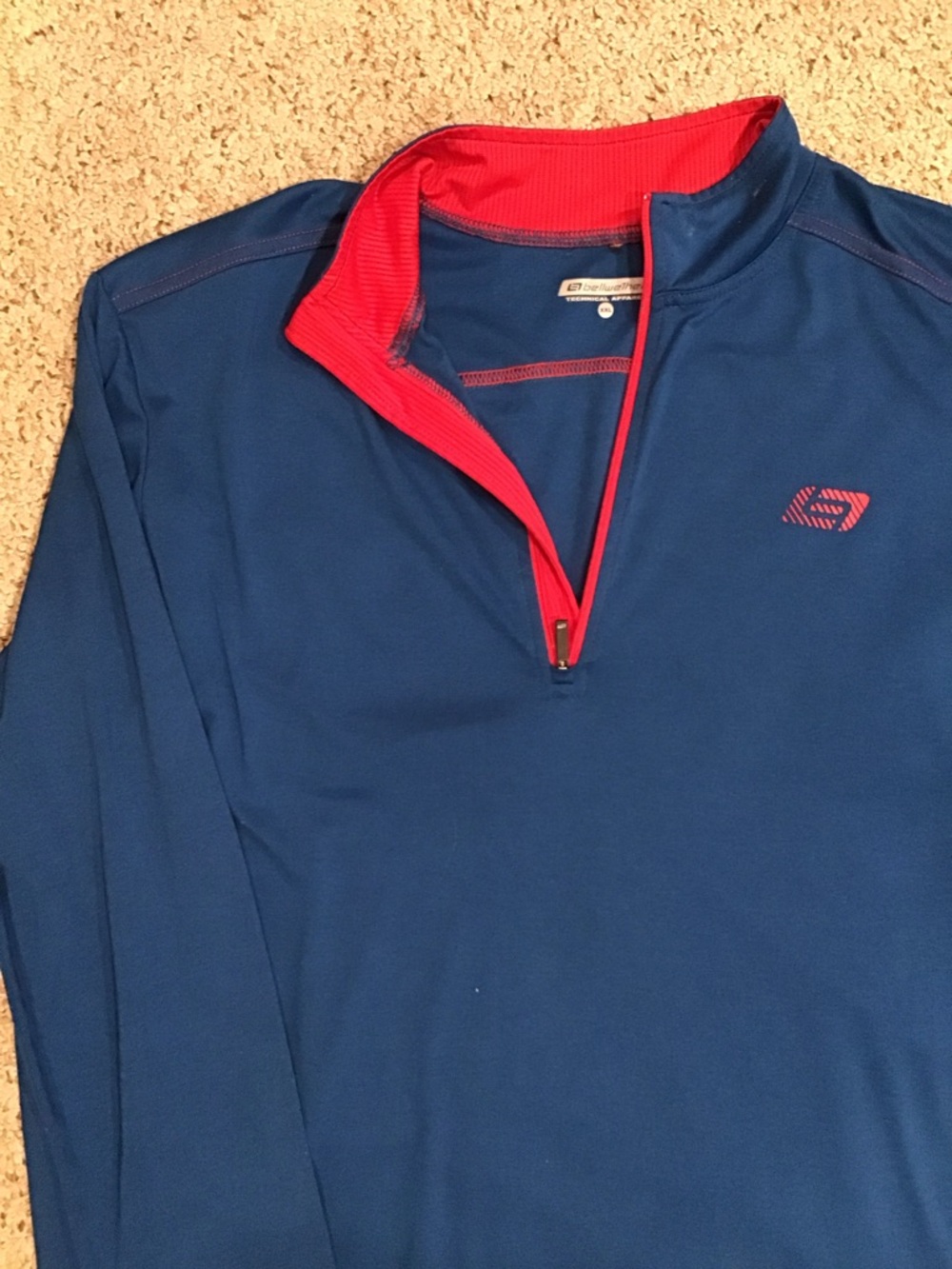 Men's Bellwether Navy Blue 1/4 Zip Pullover